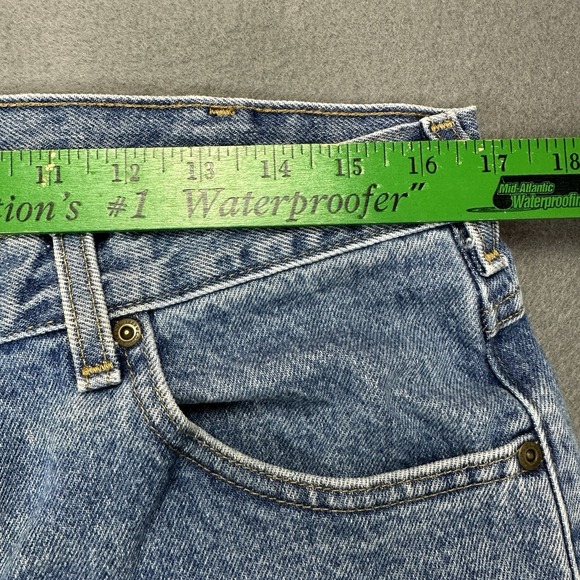 Y2K VINTAGE CARHARTT B17 STW MENS RELAXED FIT DENIM BLUE JEANS | 34X28 - Picture 4 of 9